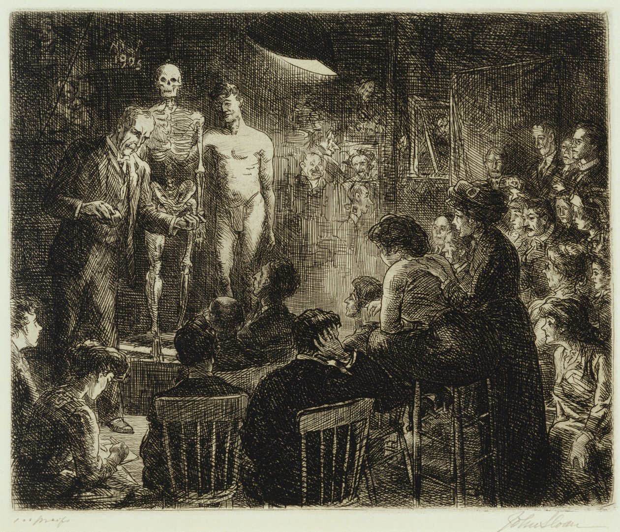 Anschutz på anatomi av John French Sloan