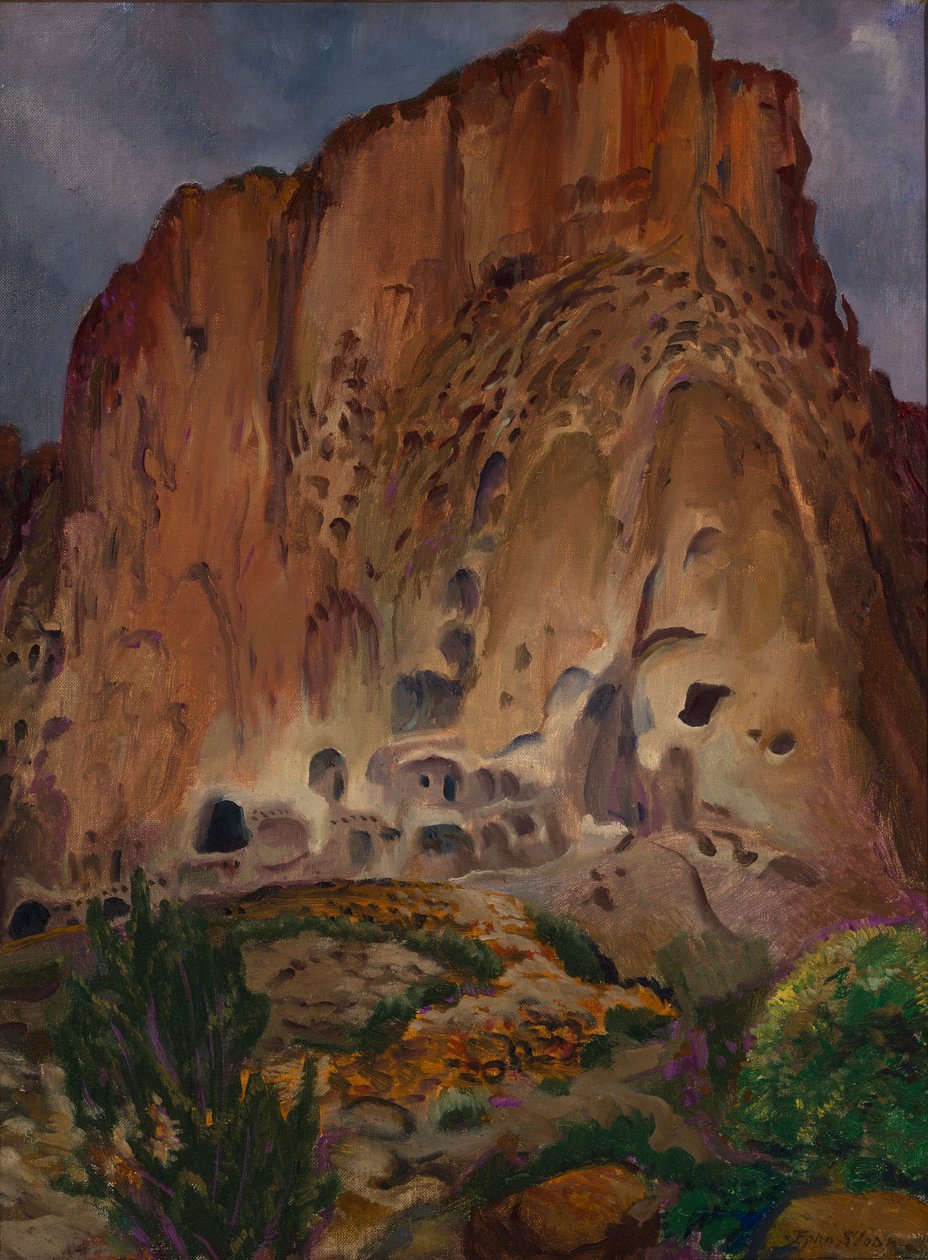 Cliff Dwellings, Pajarito av John French Sloan