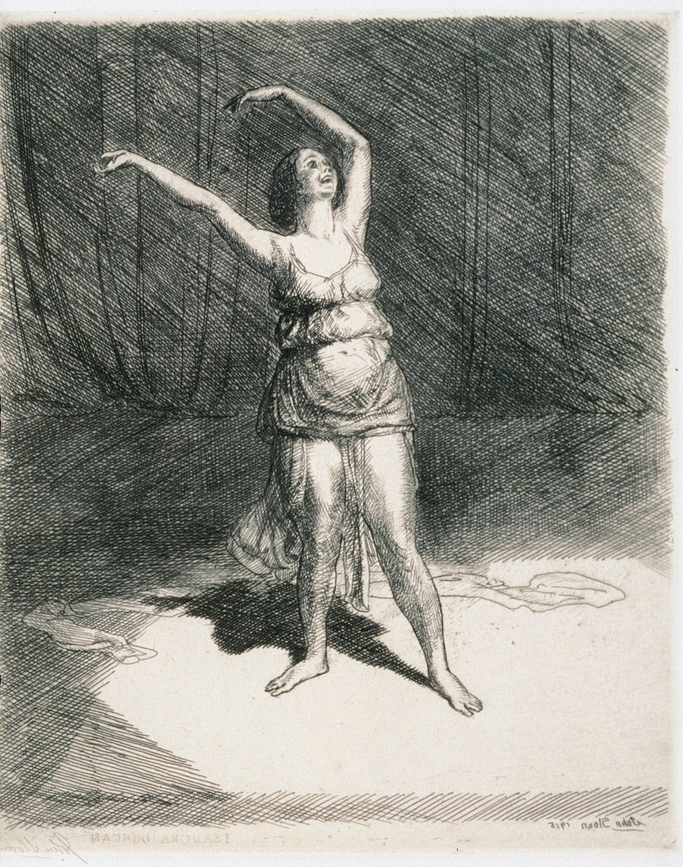 Isadora Duncan av John French Sloan