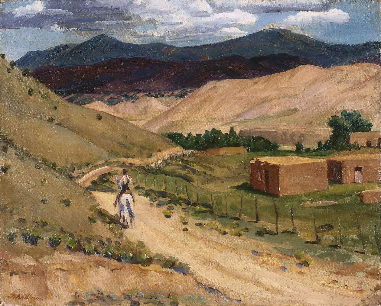 Road og Chimayo av John French Sloan