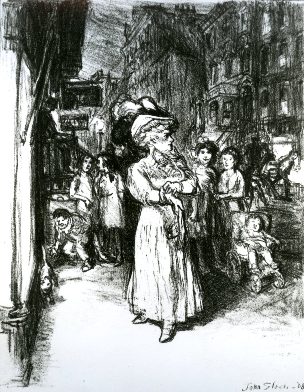 Sixth Avenue og 30th Street av John French Sloan