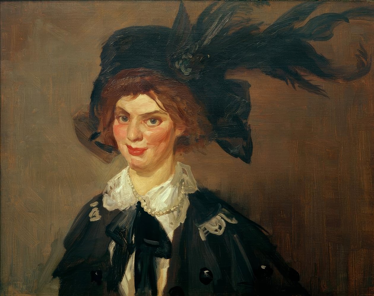 The Hawk (Yolande i stor hatt) av John French Sloan