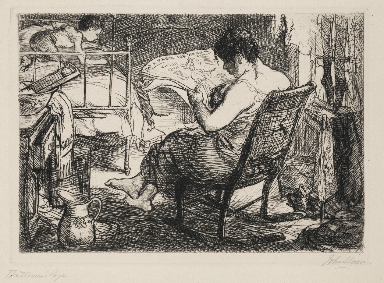 Kvinnens side av John French Sloan