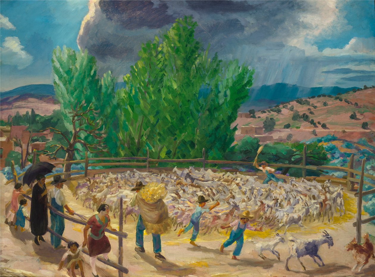 Treskegulv, Santa Fe av John French Sloan