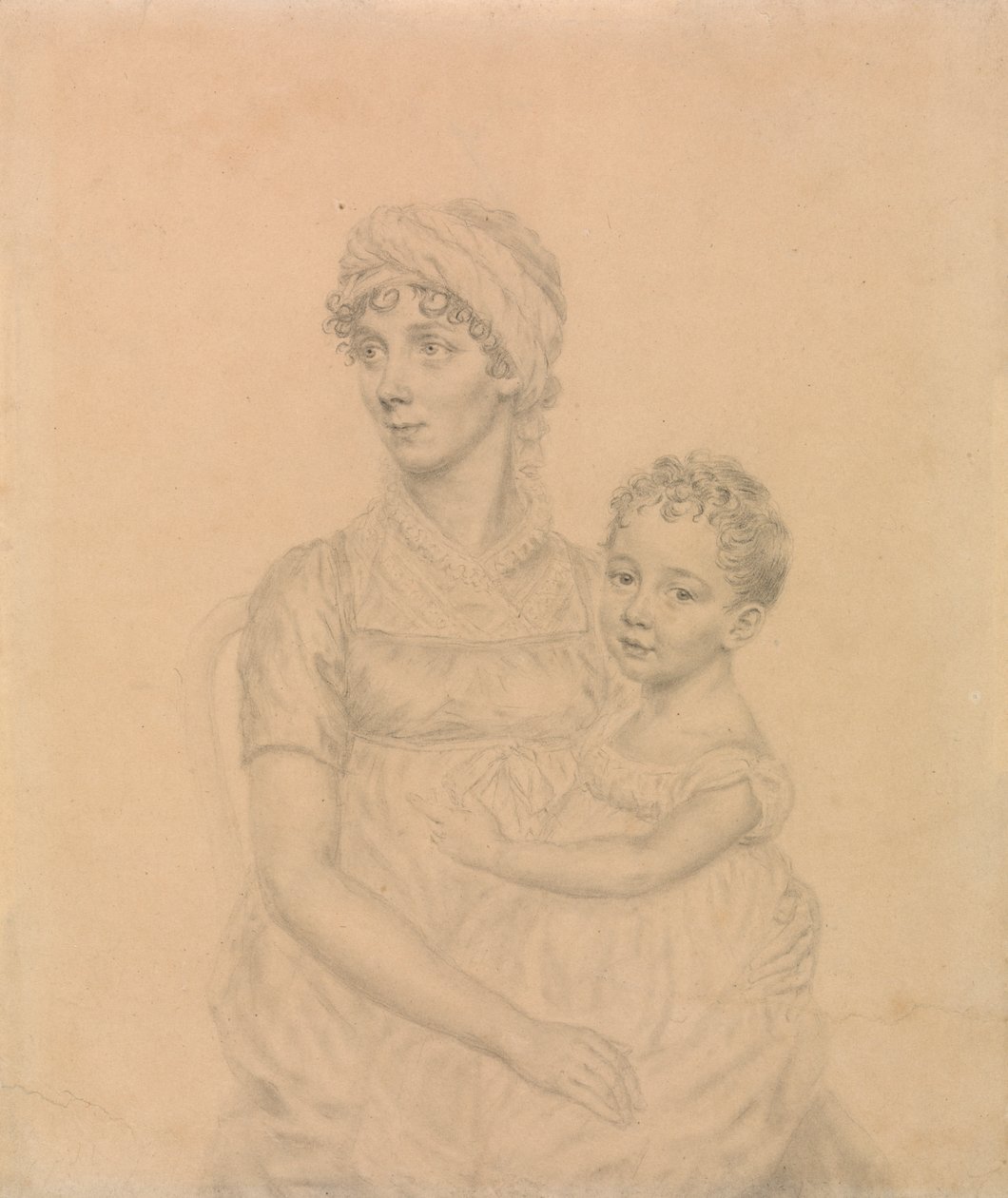 Lady Wigram med sin spedbarnssønn, William Pitt Wigram av John Smart