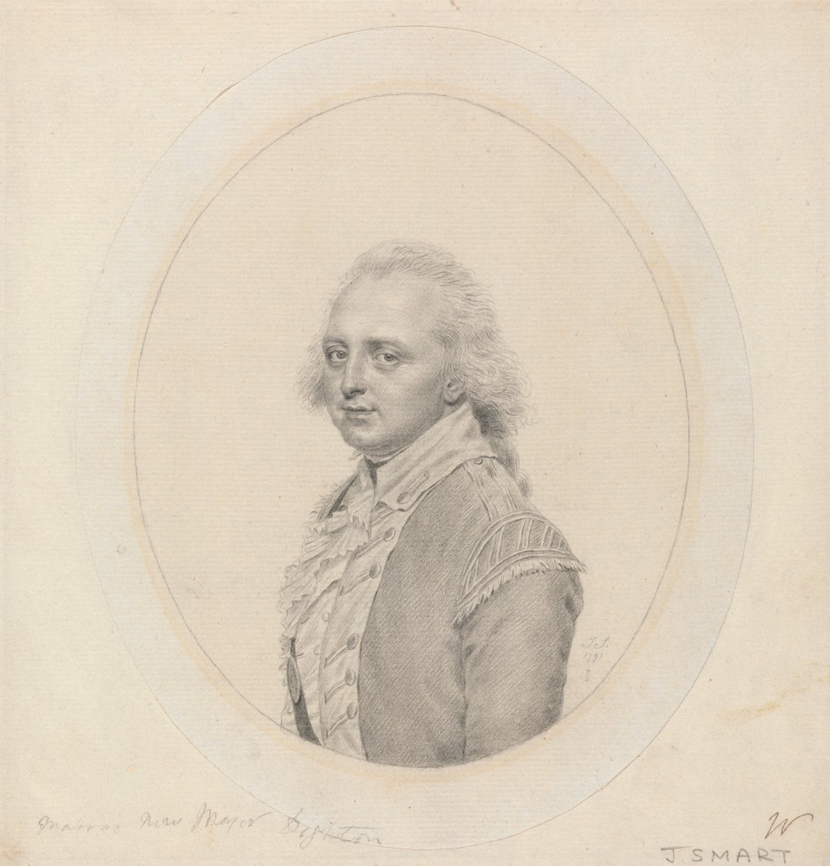 Portrett av løytnant John Dighton av John Smart