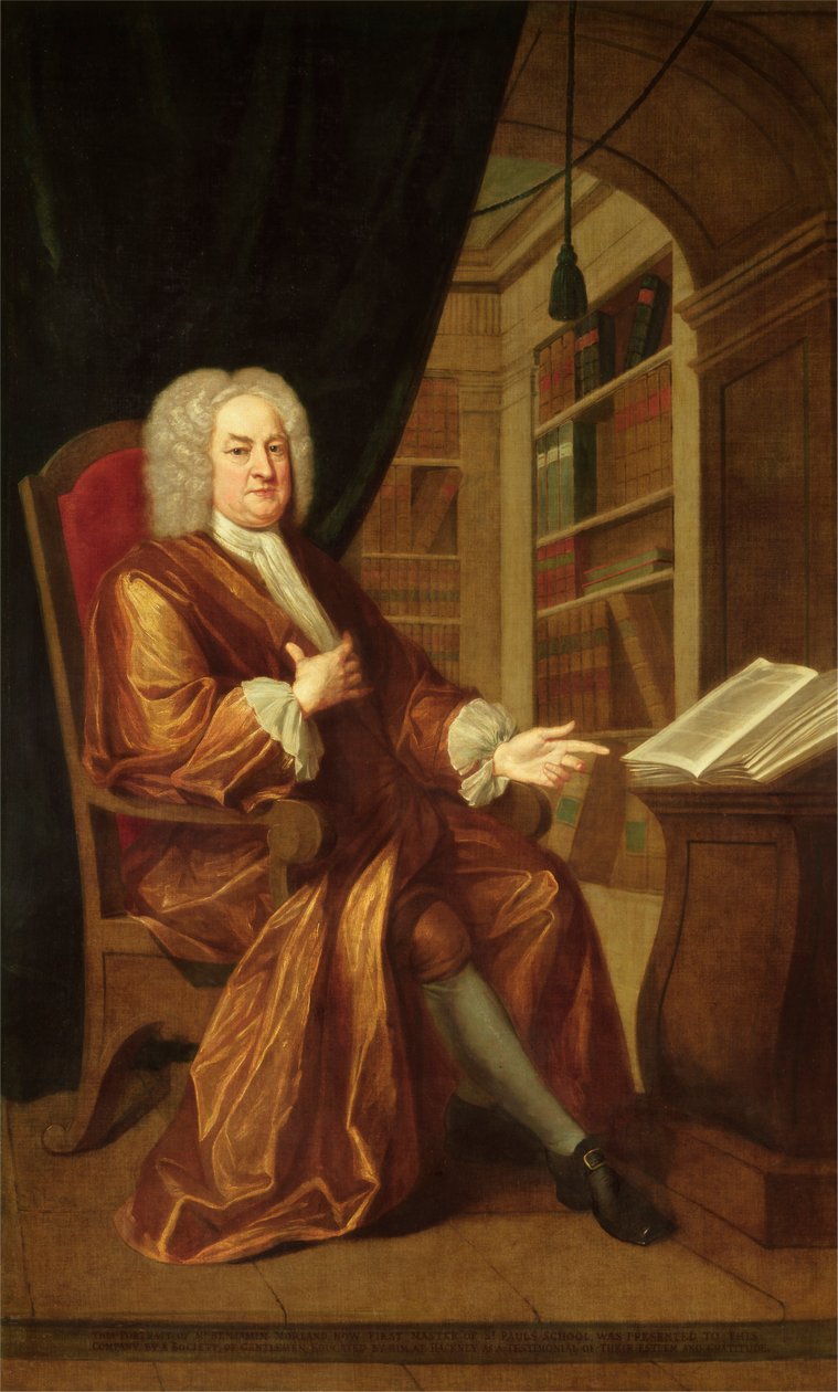 Benjamin Moreland, høymester ved St. Paul's School av John Smibert