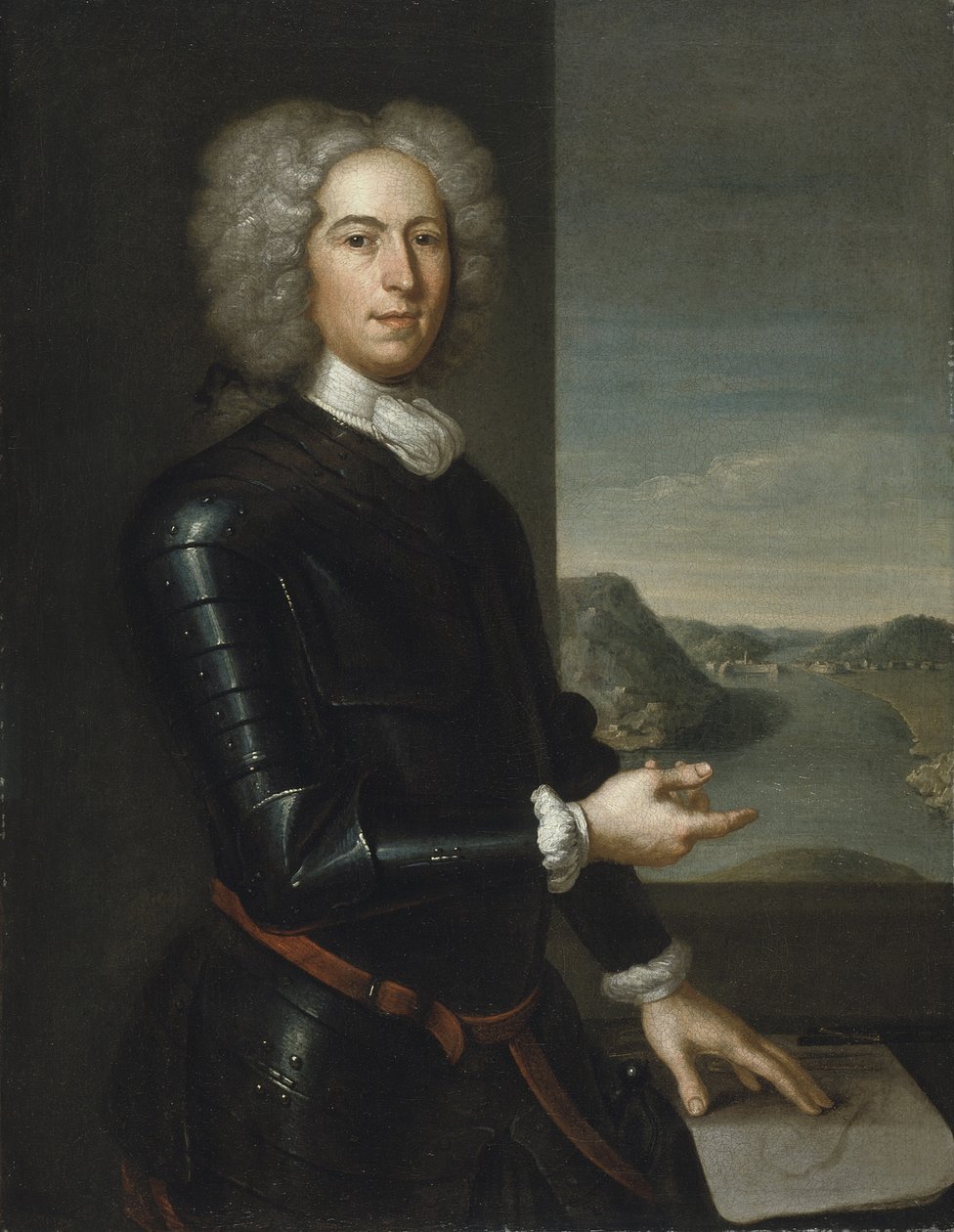 Portrett av generalmajor Paul Mascarene, 1729 av John Smibert