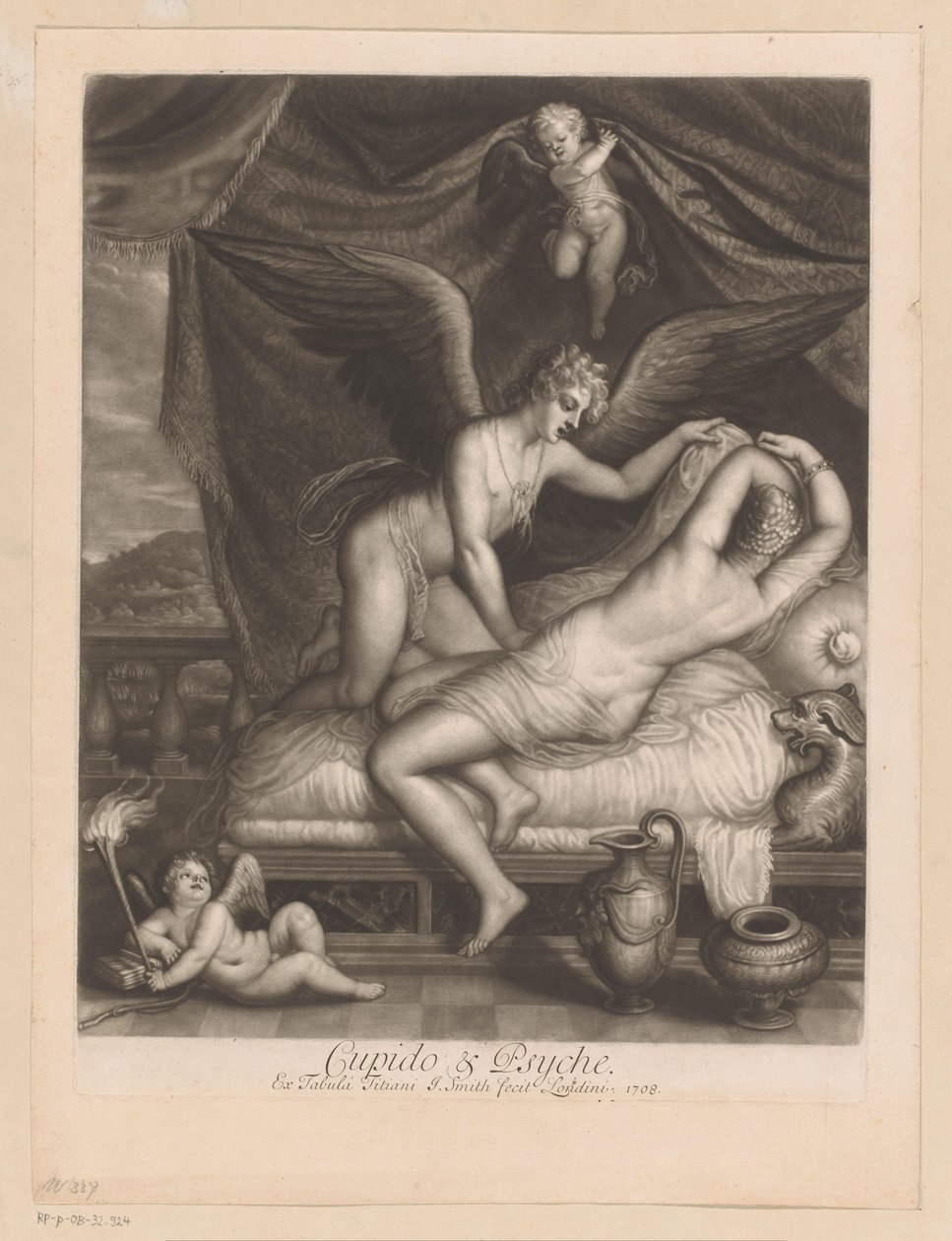 Amor og Psyche i senga Cupid & Psyche (tittel på objekt) Guds kjærlighetsforhold (serietittel) Loves of the Gods (serietittel) av John Smith