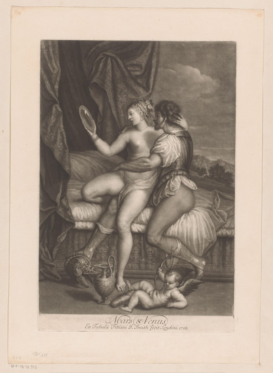 Mars og Venus i senga Mars & Venus (tittel på objekt) Guds kjærlighetsforhold (serietittel) Loves of the Gods (serietittel) av John Smith