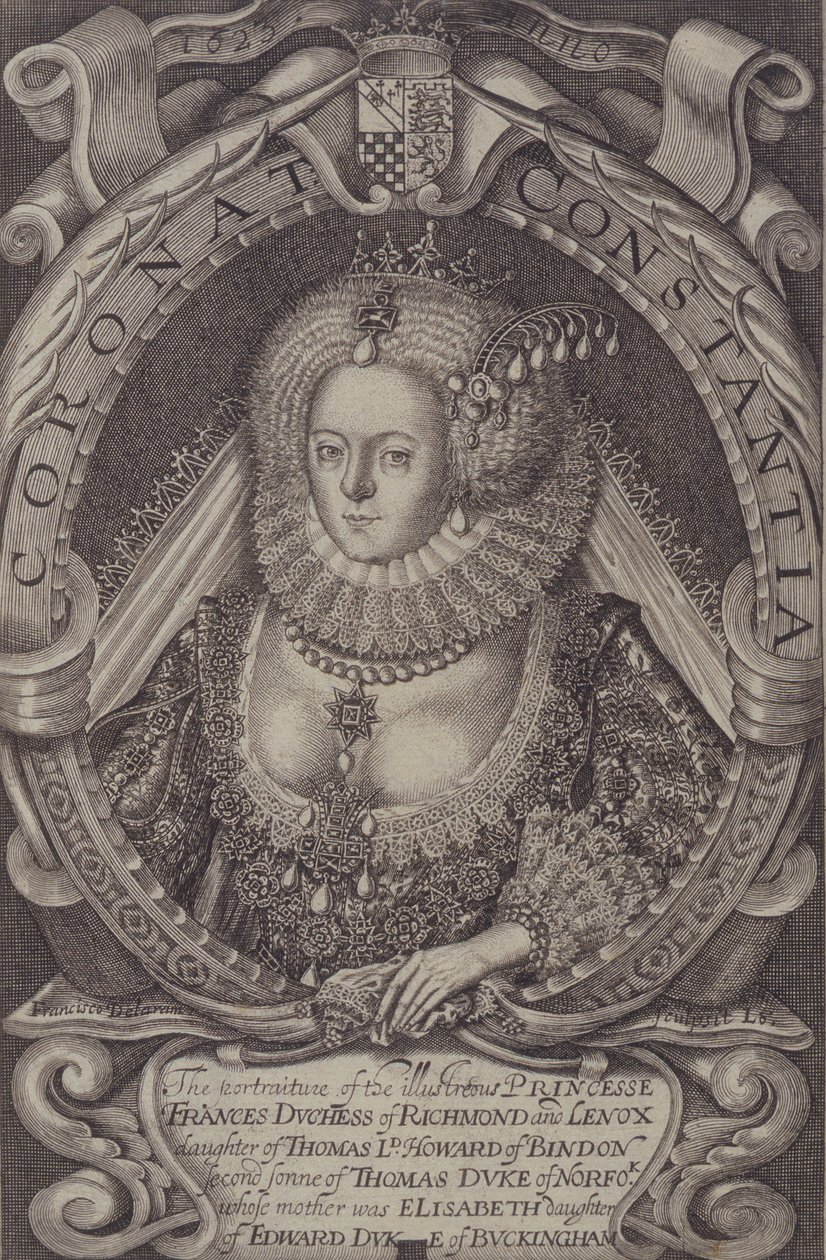 Frances, hertuginne av Richmond (1578-1639) fra Generall Historie of Virginia, 1624 av John Smith 2
