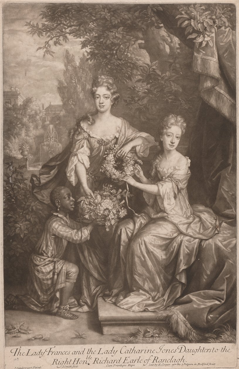Lady Frances og Lady Catherine Jones Daughters til høyre ærede Richard Earl of Ranleagh av John Smith