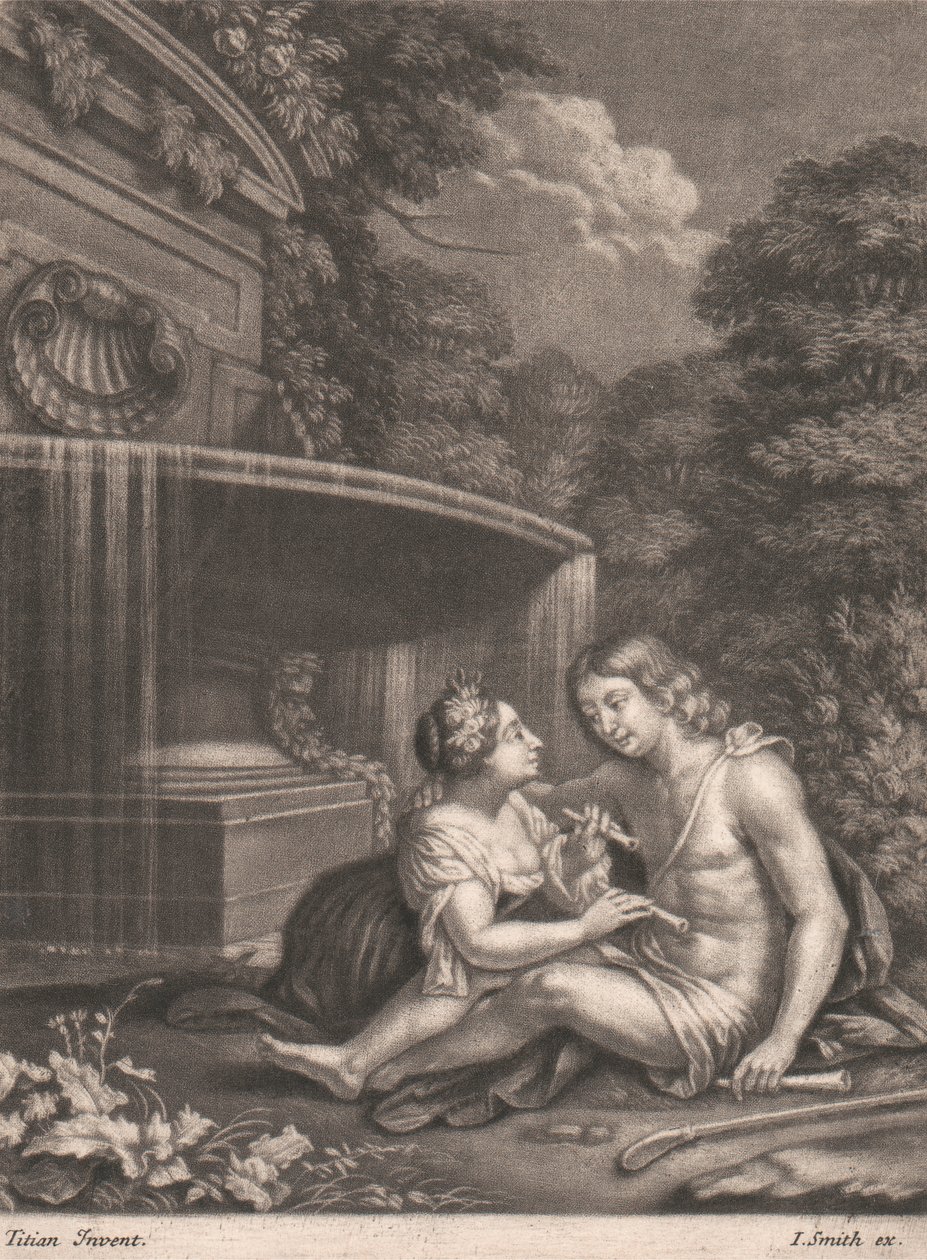 Venus holder Adonis fra jakten av John Smith