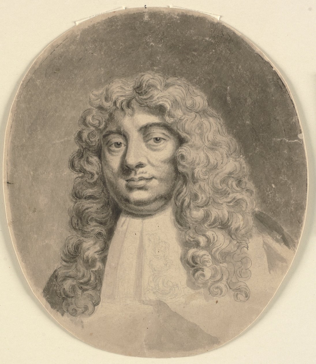 Hode- og skulderportrett av en mann, etter et portrett fra det syttende århundre (The Earl of Lauderdale) av John Sparrow