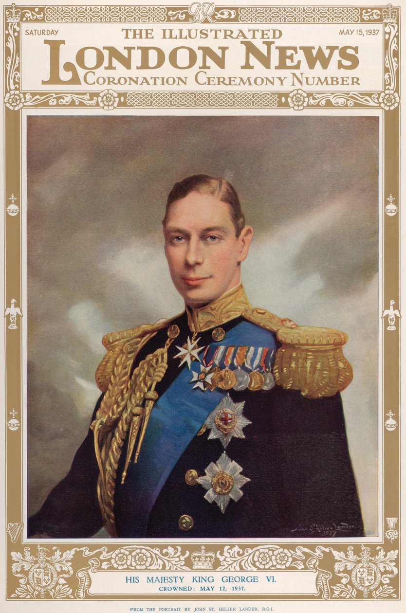 Portrett av kong George VI (1895-1952) fra 
