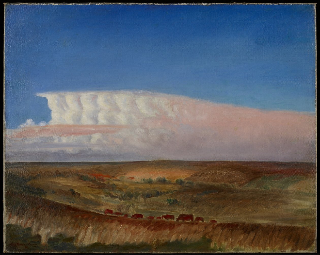 The Cloud, ca. 1930 (olje på lerret) av John Steuart Curry