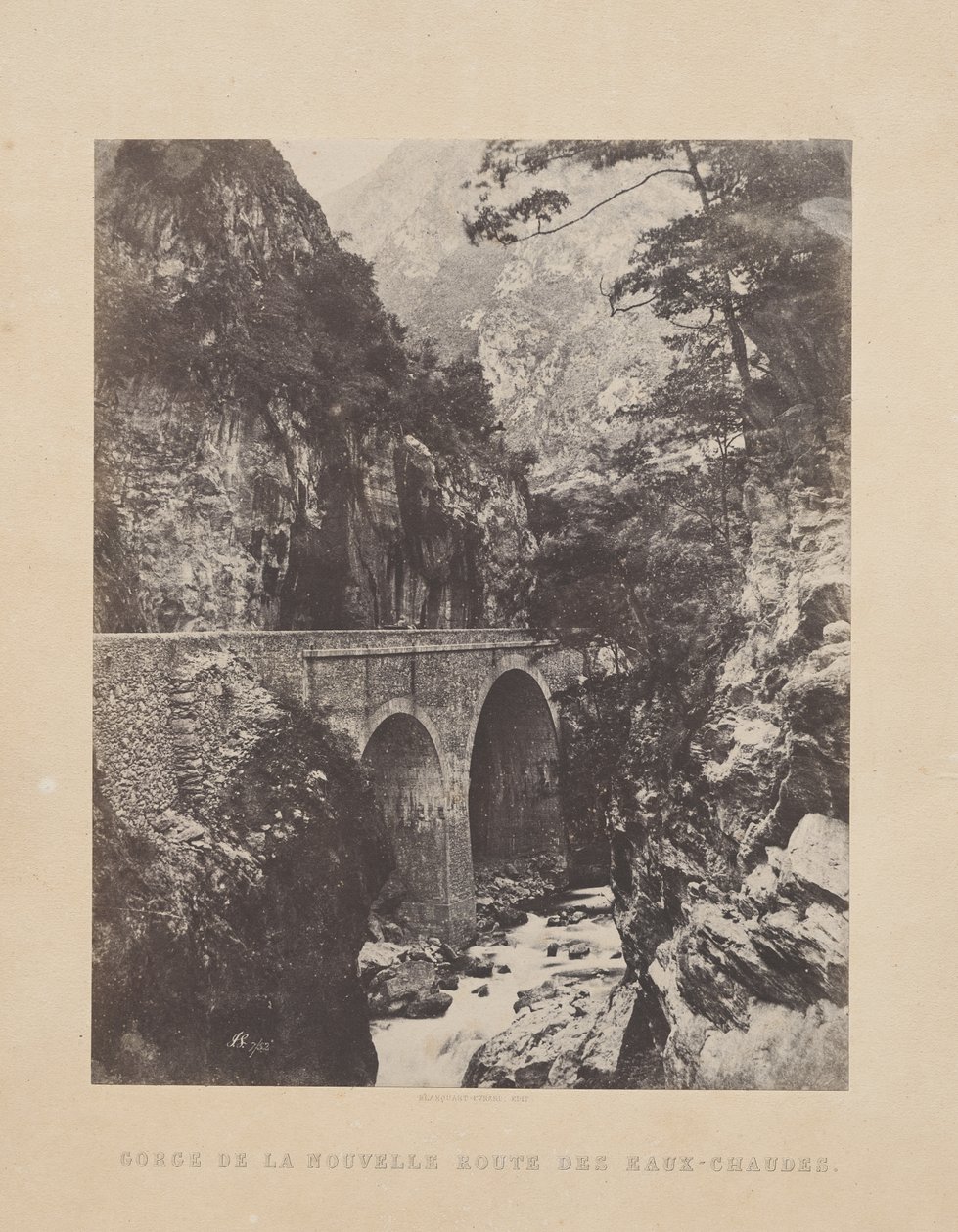 Gorge av New Route des Eaux-Chaudes av John Stewart