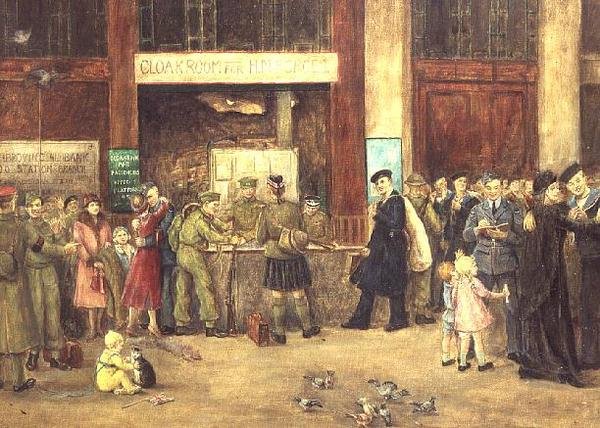Styrkenes garderobe på Waterloo Station av John Stewart Clark