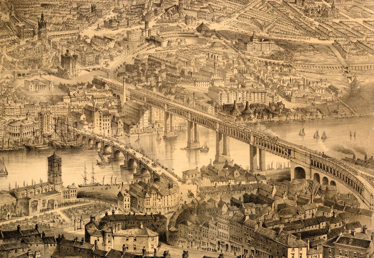 Newcastle upon Tyne i regjeringen til dronning Victoria, 1864 av John Storey