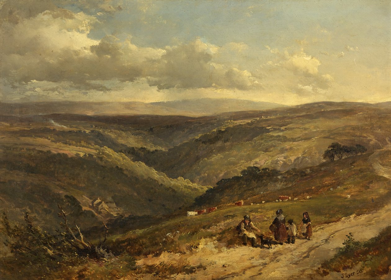 Porlock Road og Doone Valley av John Syer