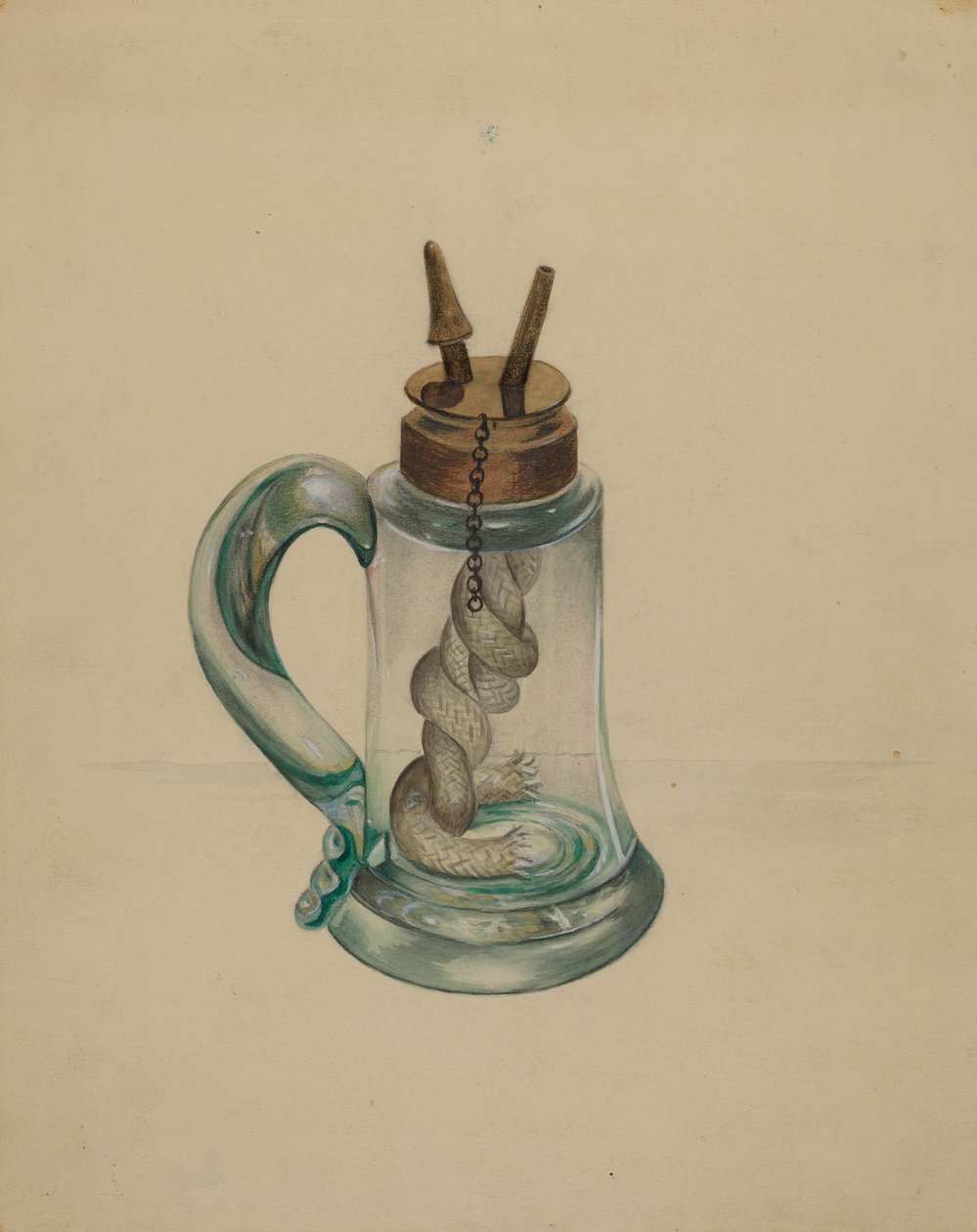 Camphene Lampe, 19351942. av John Tarantino