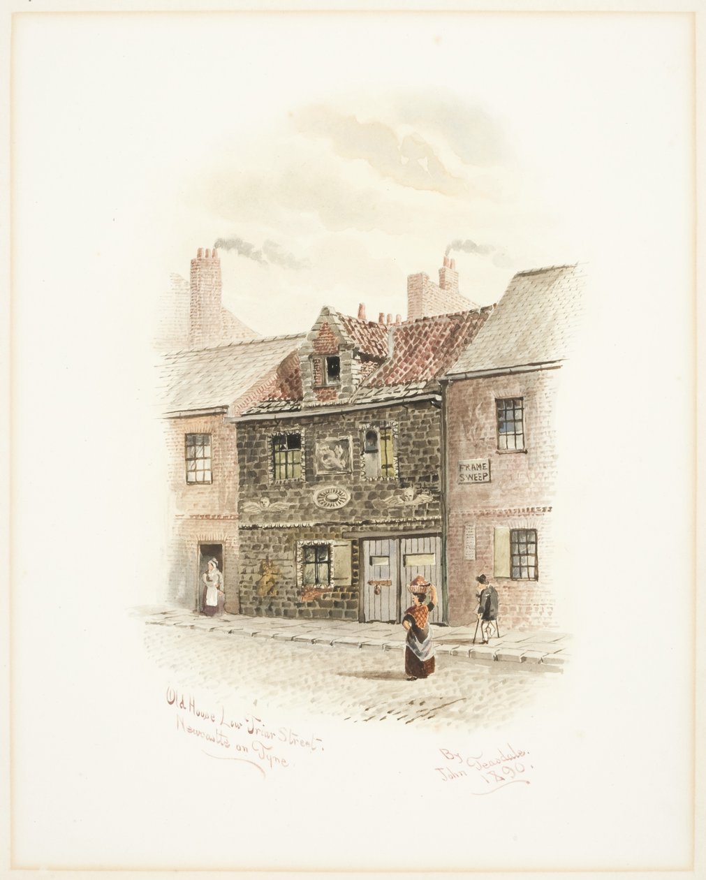 Old House Low Friar Street, Newcastle upon Tyne (kroppsfarge) av John Teasdale