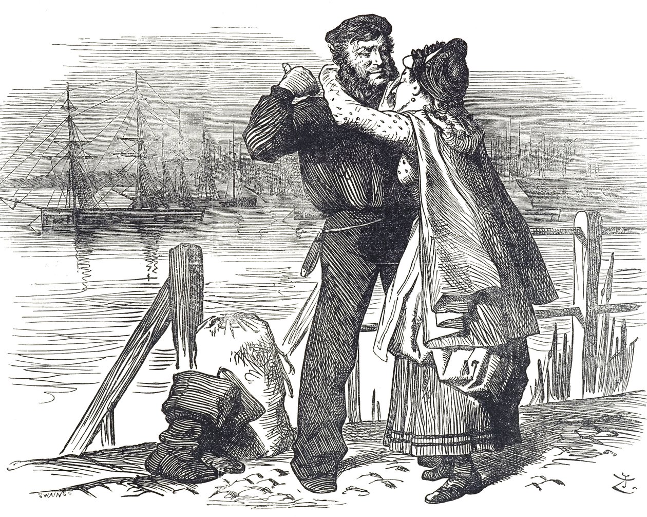 En sjømannshyllest til Samuel Plimsoll (1824-1898), en engelsk politiker og sosial reformator, for arbeidet han gjorde mens han var parlamentsmedlem for Derby med å få inn lovgivning som regulerer lasting og sjødyktighet til handelsskip av John Tenniel
