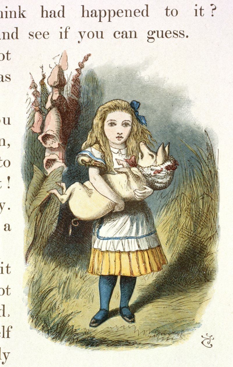 Alice og grisebabyen av John Tenniel