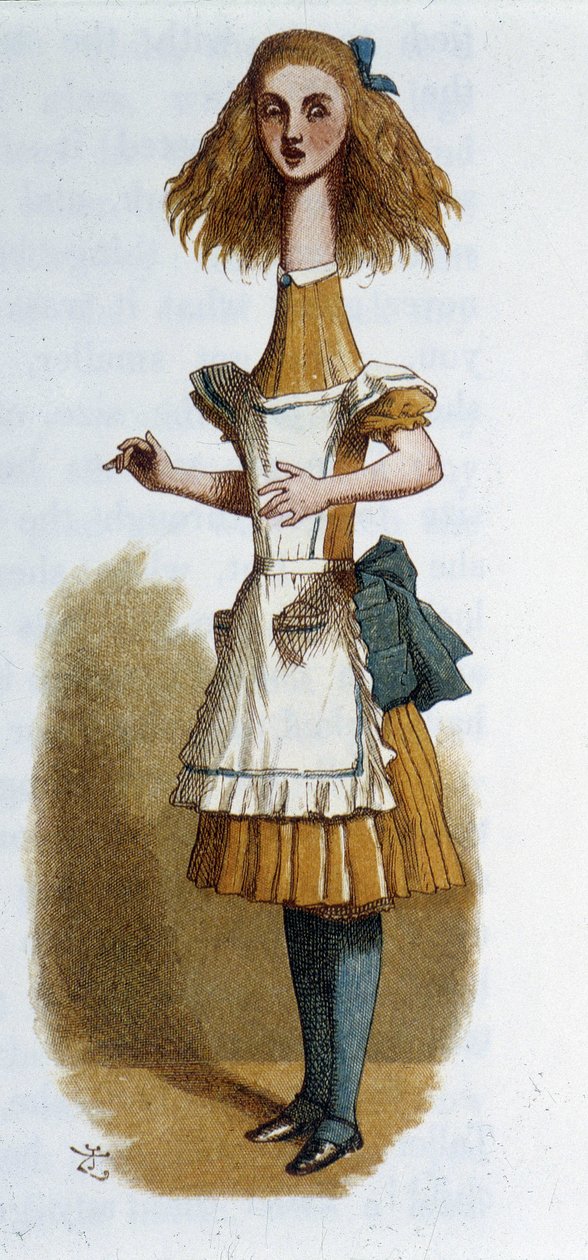 Alice i "Alice in Wonderland"" av Lewis Carroll, ill. Tenniel av John Tenniel