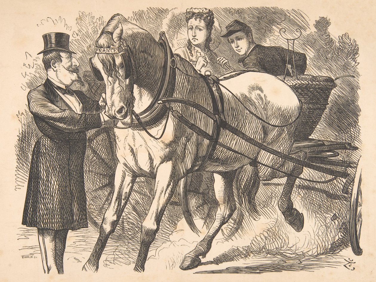 Easing the Curb Punch, 24. juli 1869, 1869. av John Tenniel