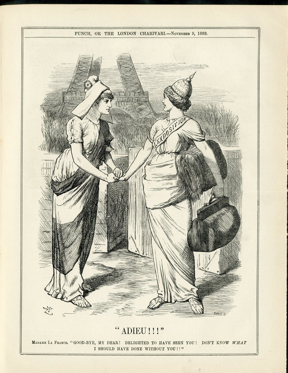 Illustrasjon av John Tenniel (1820-1914) i Punch av John Tenniel