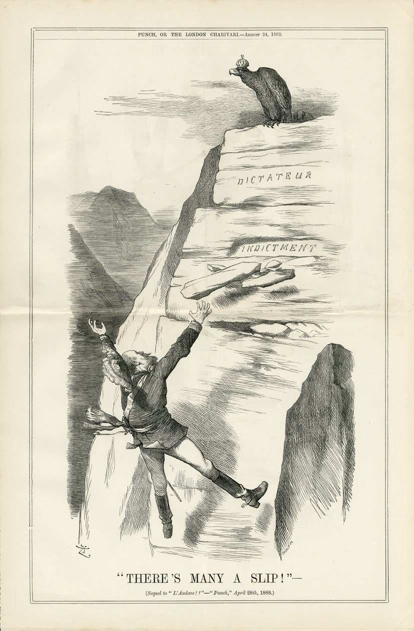 Illustrasjon av John Tenniel (1820-1914) i Punch av John Tenniel