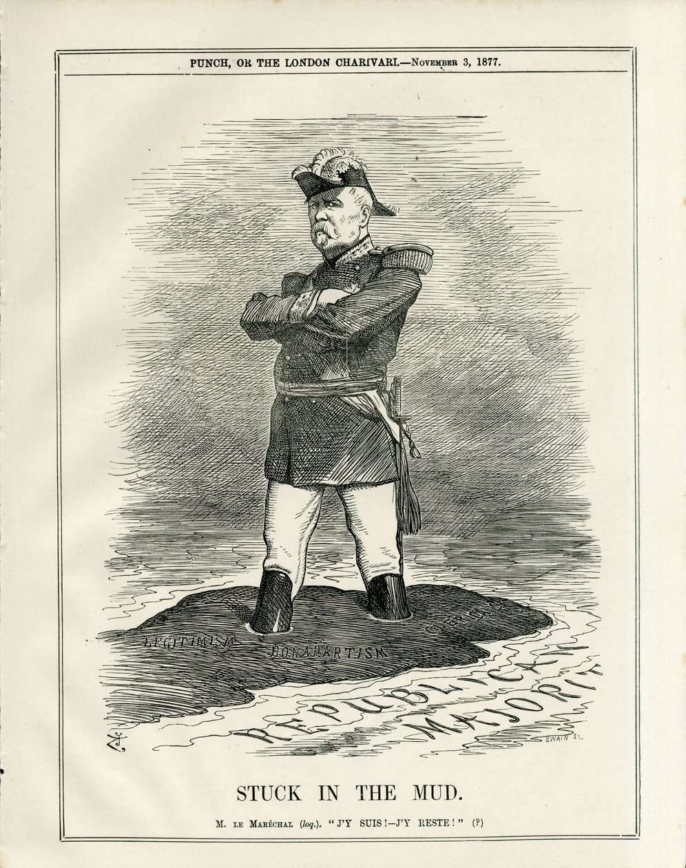 Illustrasjon av John Tenniel (1820-1914) i Punch av John Tenniel