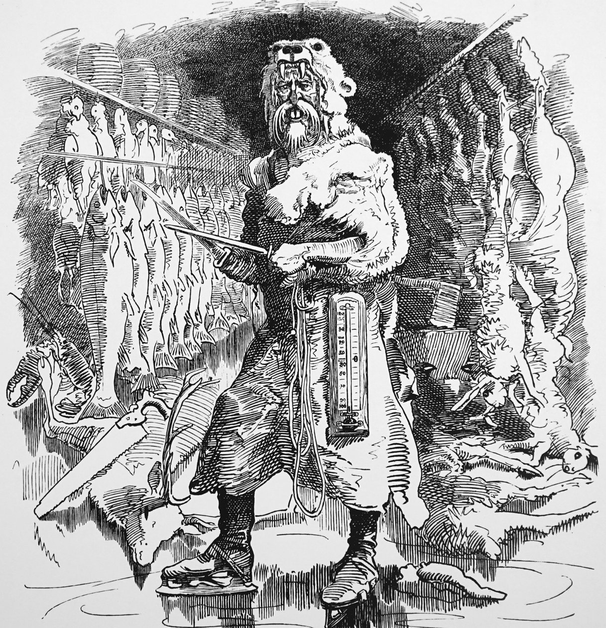 Punchs syn på den fremtidige betydningen av kjøling av John Tenniel