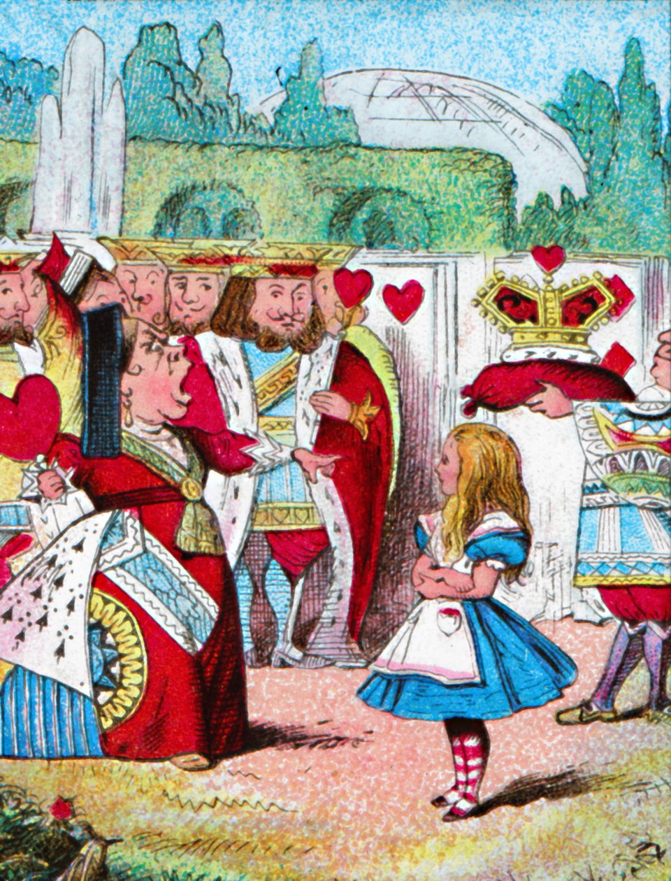 Av med hodet! Alice og hennes røde dronning, c1910 av John Tenniel