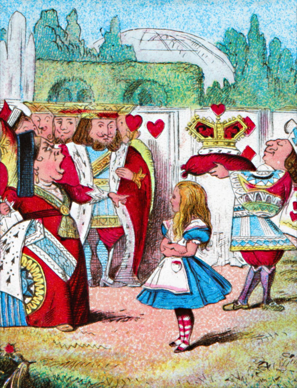 Av med hodet! Alice og hennes røde dronning, c1910 av John Tenniel