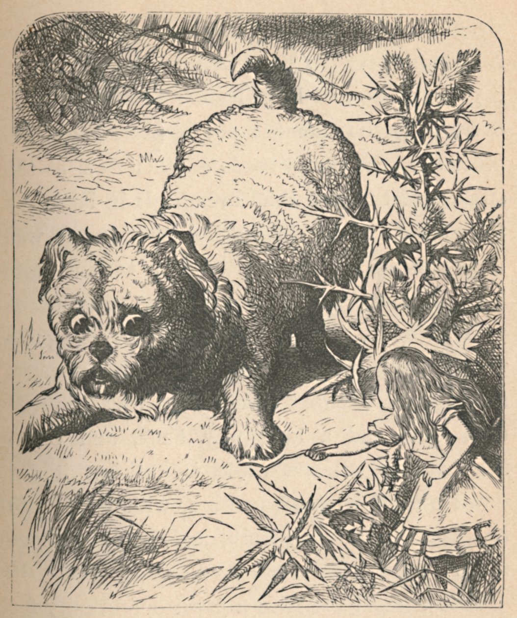 Den gigantiske valpen, 1889 av John Tenniel