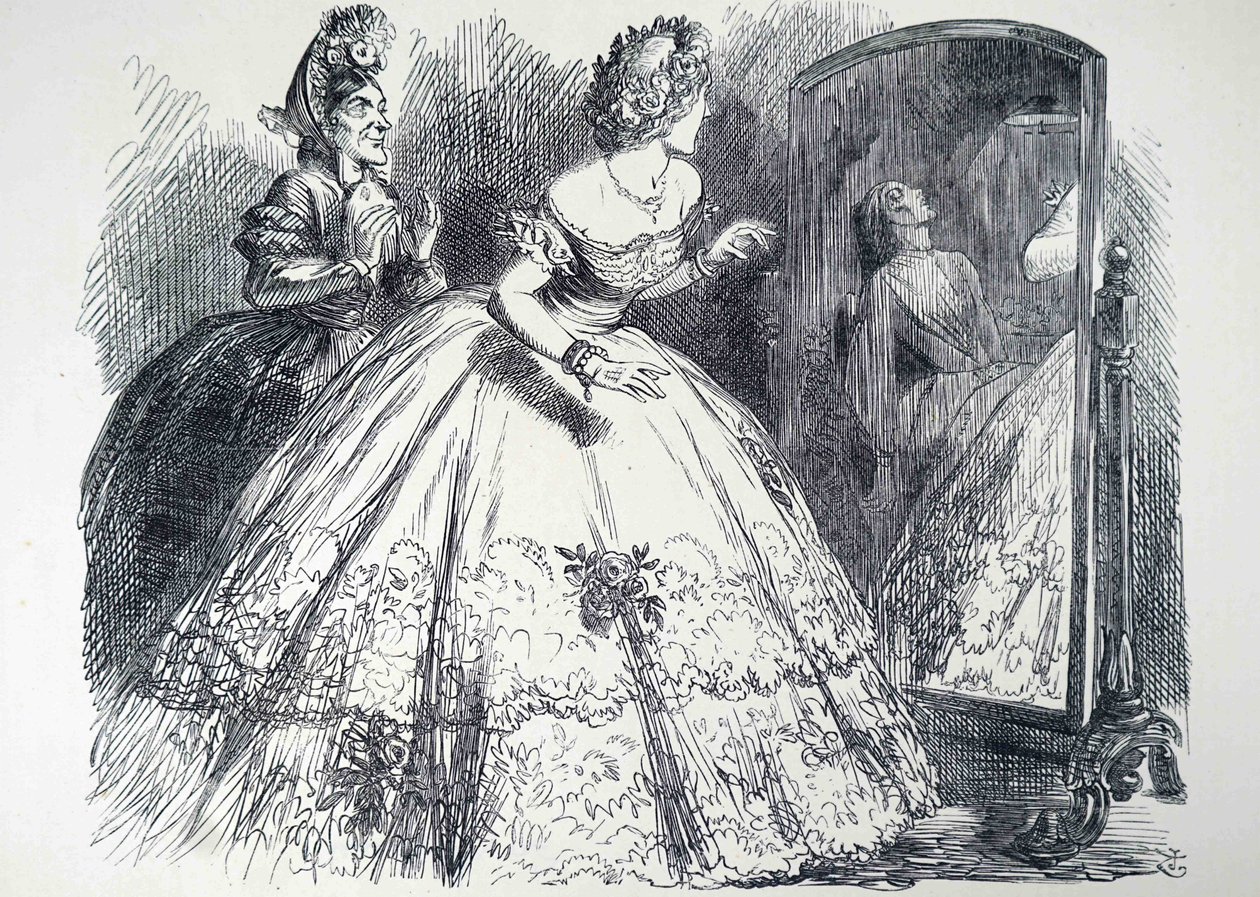 Den hjemsøkte damen. av John Tenniel
