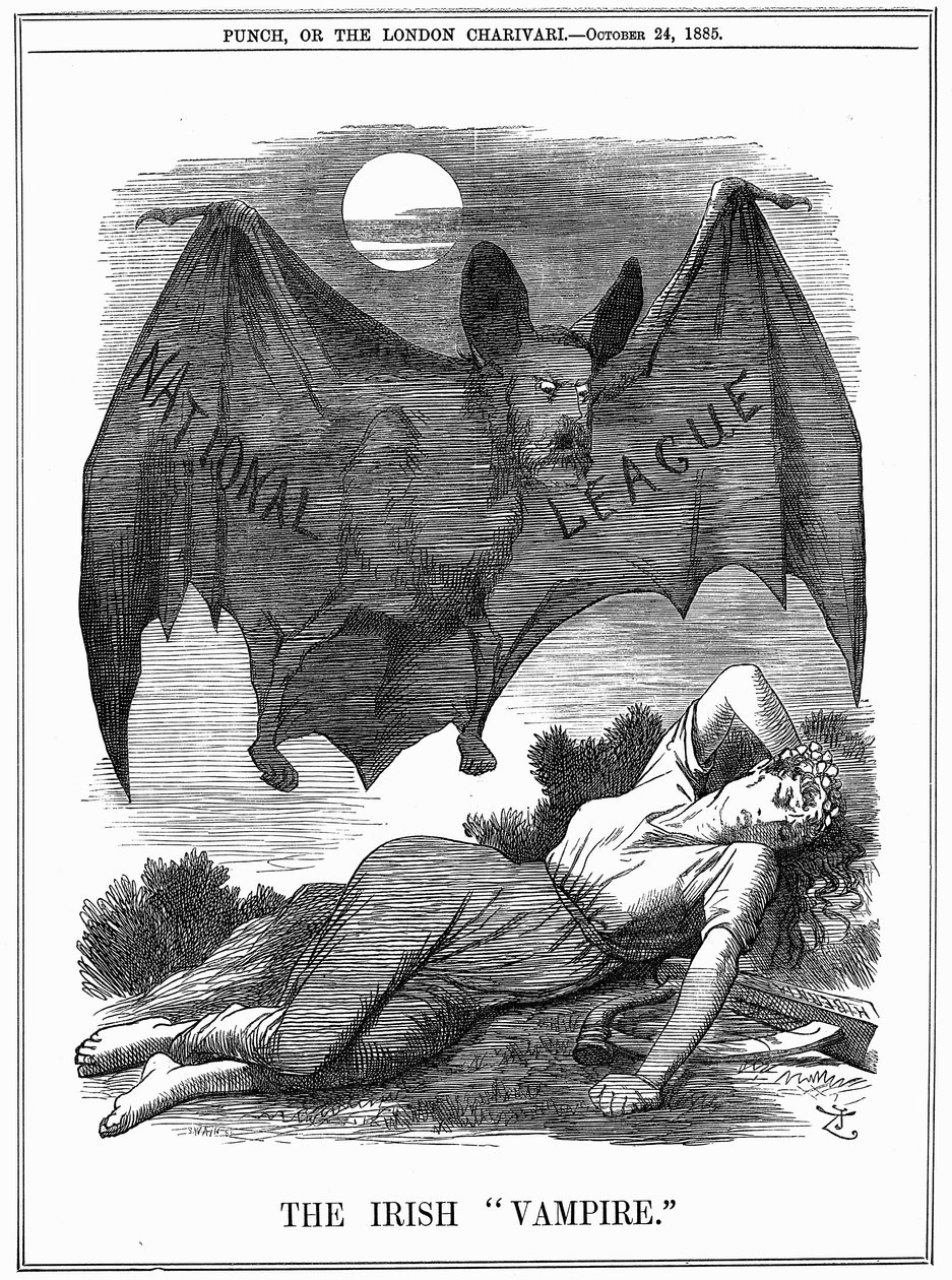 Den irske vampyren, 1885 av John Tenniel