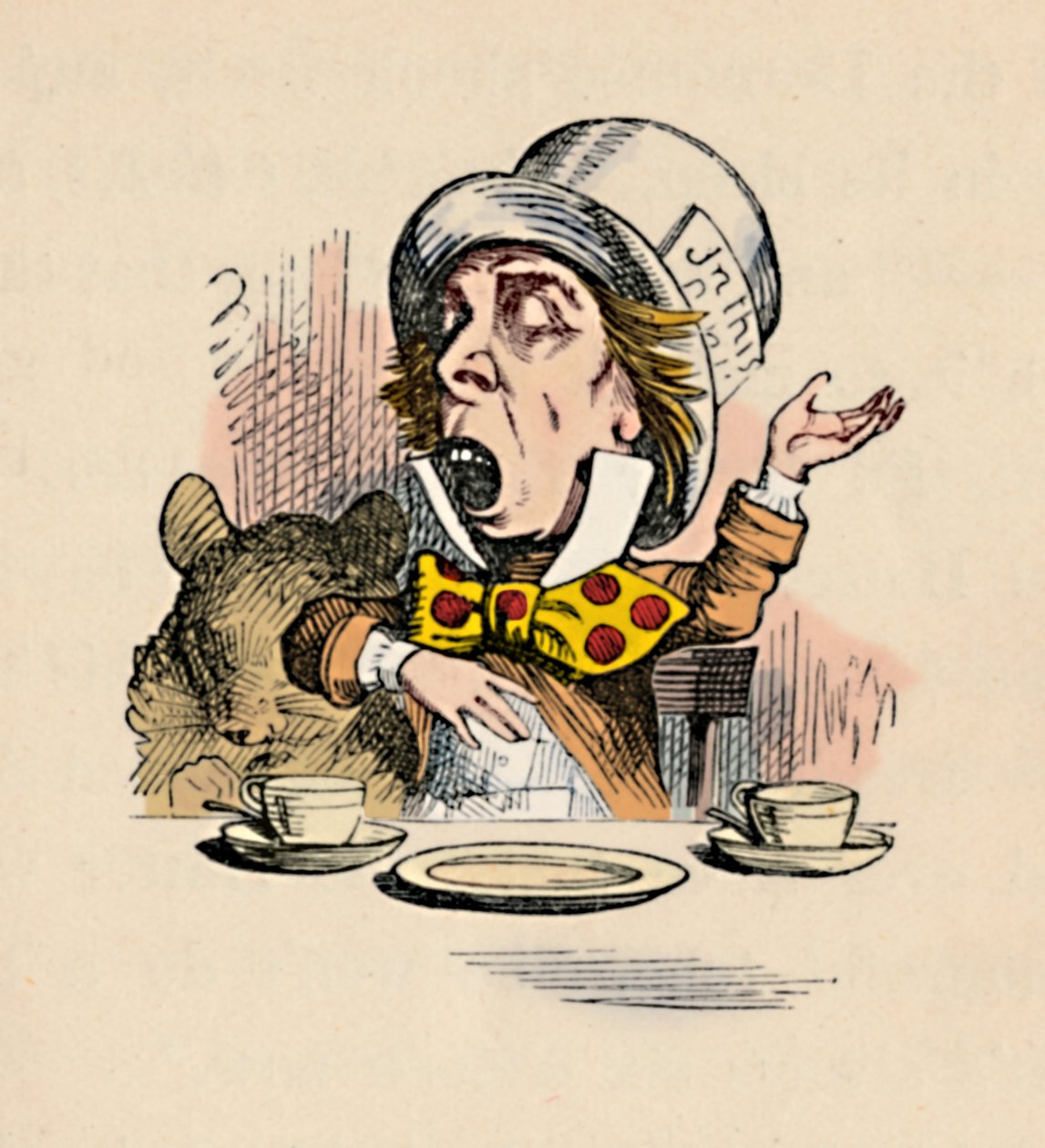 Den gale hattemakeren, 1889 av John Tenniel
