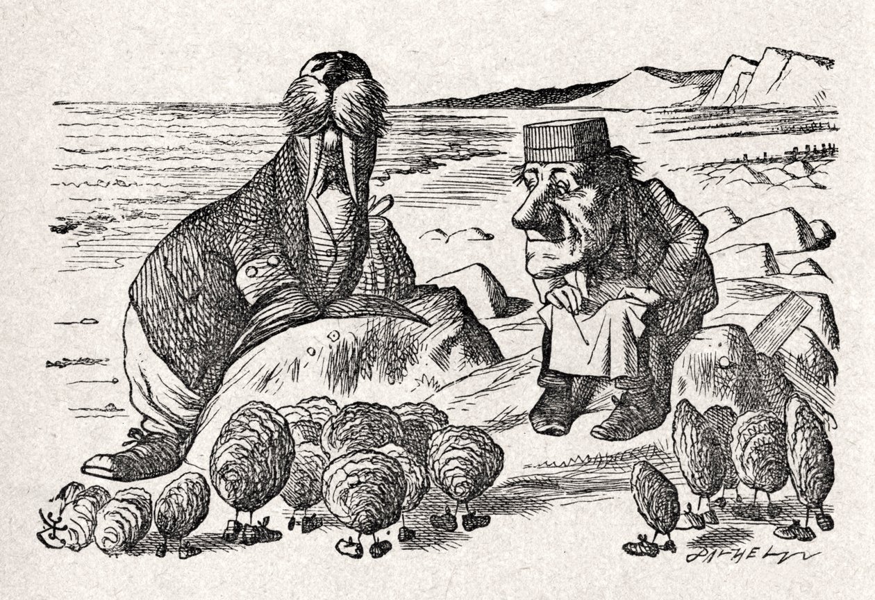 Hvalrossen og av John Tenniel