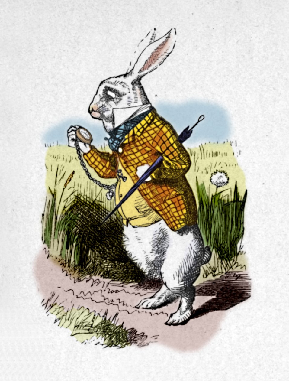 Den hvite kaninen med en klokke, 1889 av John Tenniel