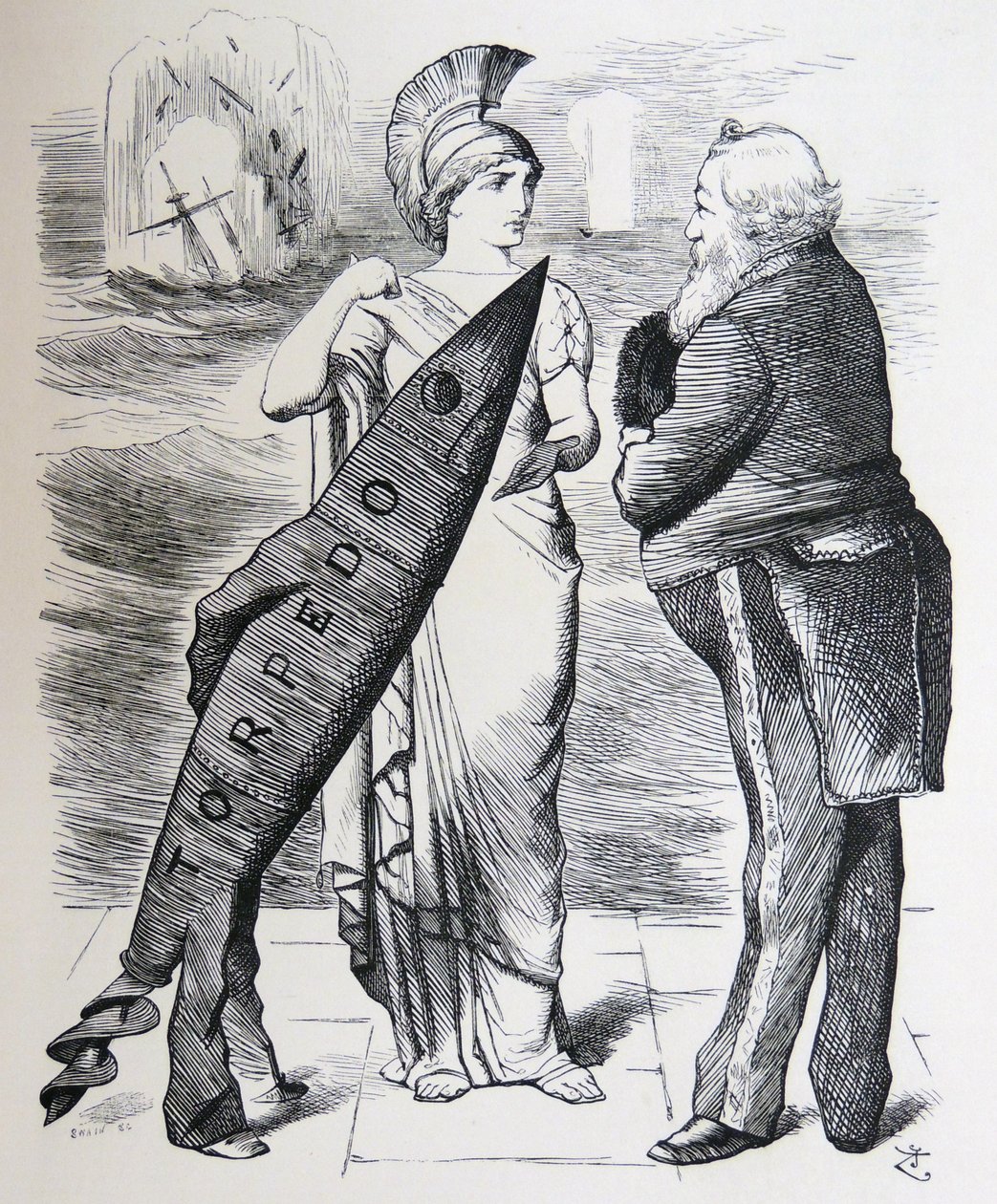 Whitehead torpedo av John Tenniel