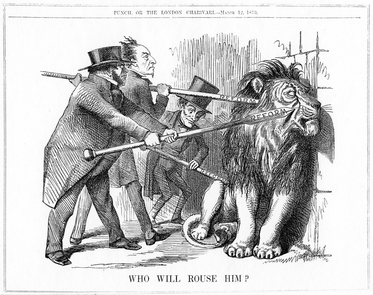 Hvem vil vekke ham? 1859 av John Tenniel