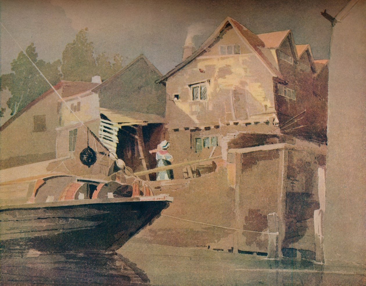 The River, King Street, Norwich, c1800 av John Thirtle