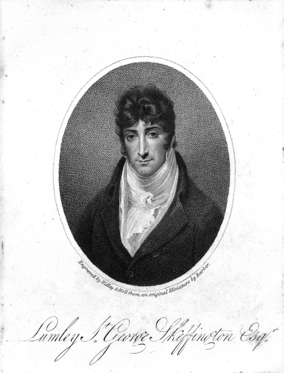 Sir Lumley St. George Skeffington, gravert av Ridley und Holl, 1806 av John Thomas Barber Beaumont