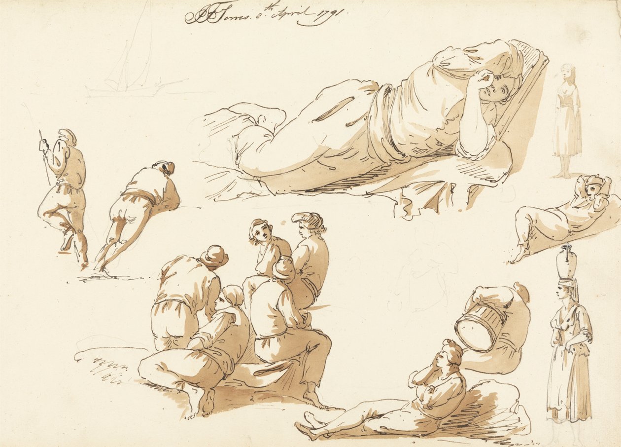 Napolitanske fiskere av John Thomas Serres