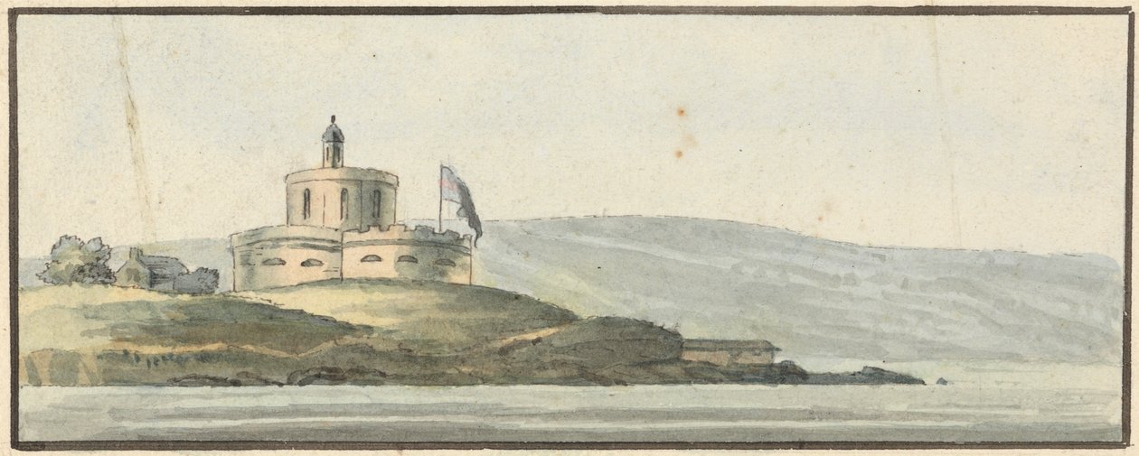 St. Maws Castle, Falmouth, Øst-Sørøst av John Thomas Serres
