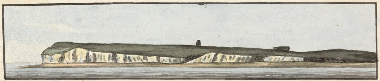 The North Foreland (en av tre tegninger på ett feste) av John Thomas Serres