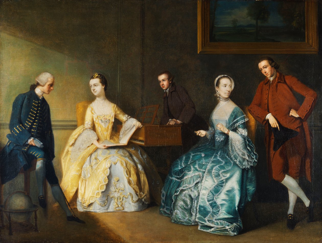 Et gruppeportrett av Chambers-familien, av John Thomas Seton